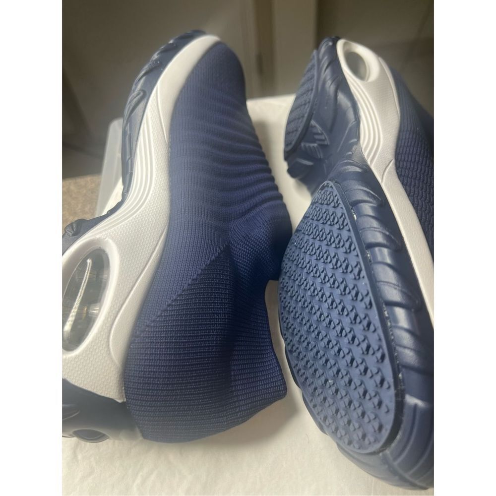 OSTQ Blue White Slip on Tennis Shoe Fits Like A Glove./Brand New - Picture 4 of 11